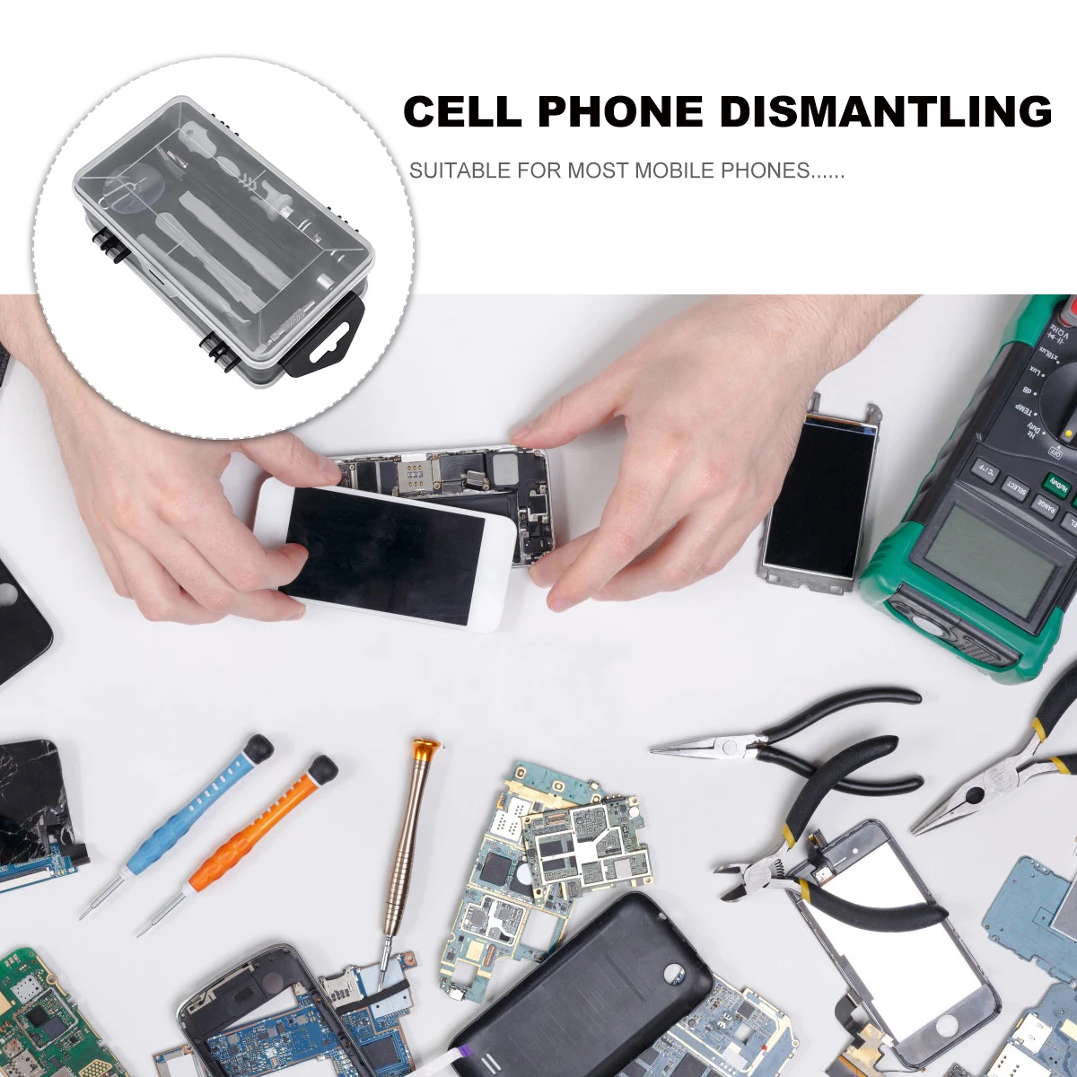

Screwdriver Kit For Phone Repair Tool Disassemble Precise Instrument Clock Multifunctional Maintenance Set Impact