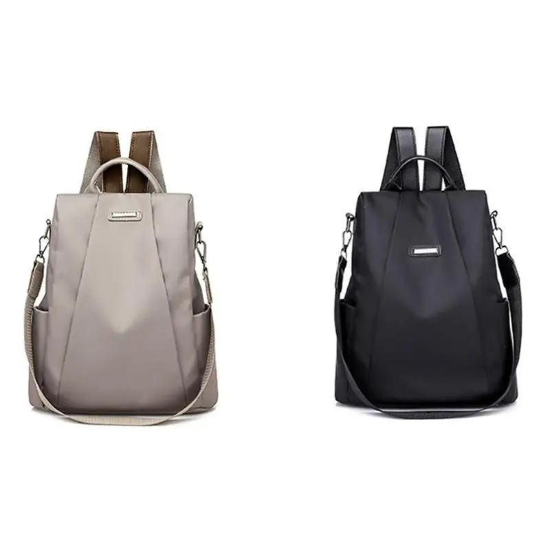 New Women\'s Multifunction Backpack Casual Solid Color School Bag  For Girls Fashion Detachable Strap Travel Shoulder Bag