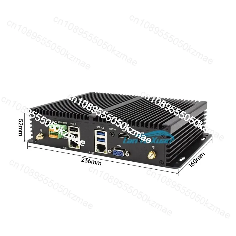 كمبيوتر صناعي صغير الحجم |   i5 10310U/i5 8260U، منفذ تسلسلي مزدوج LAN 6 * هيكل مدمج (Win10/11/Linux)