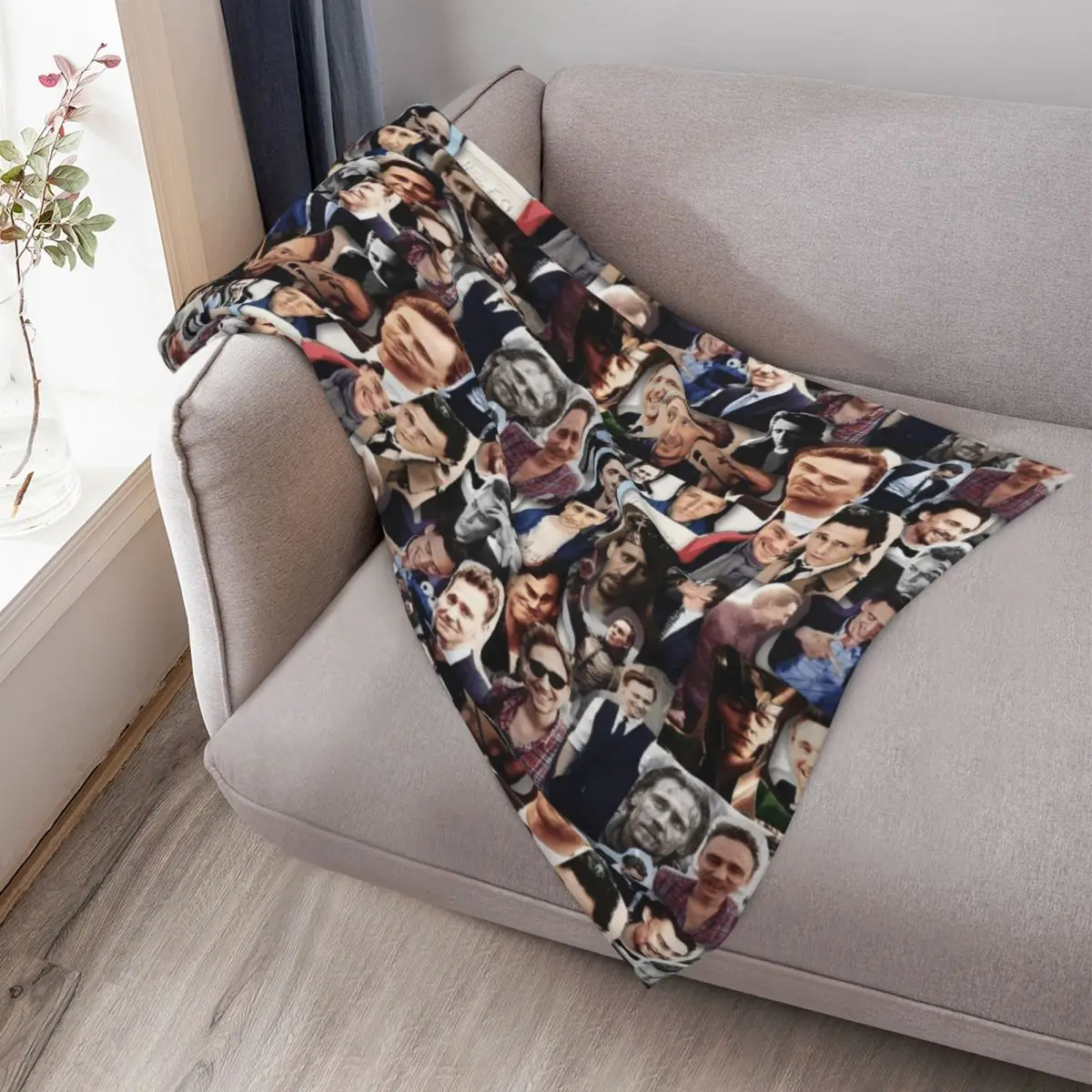 توم هيدلستون كولاج رمي بطانية الأرائك الزخرفية الطفل للأطفال أريكة سرير البطانيات #3