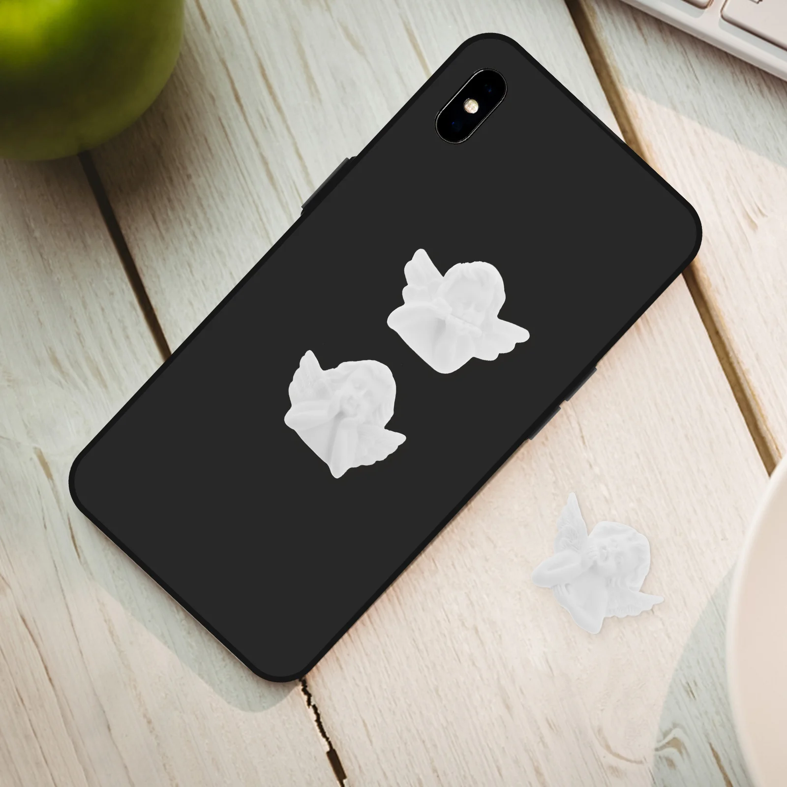 30 قطعة جراب هاتف اكسسوارات صغيرة الراتنج تماثيل الملاك Diy بها بنفسك لوازم صنع المجوهرات السحر الزينة الزخرفية للحرف اليدوية #6