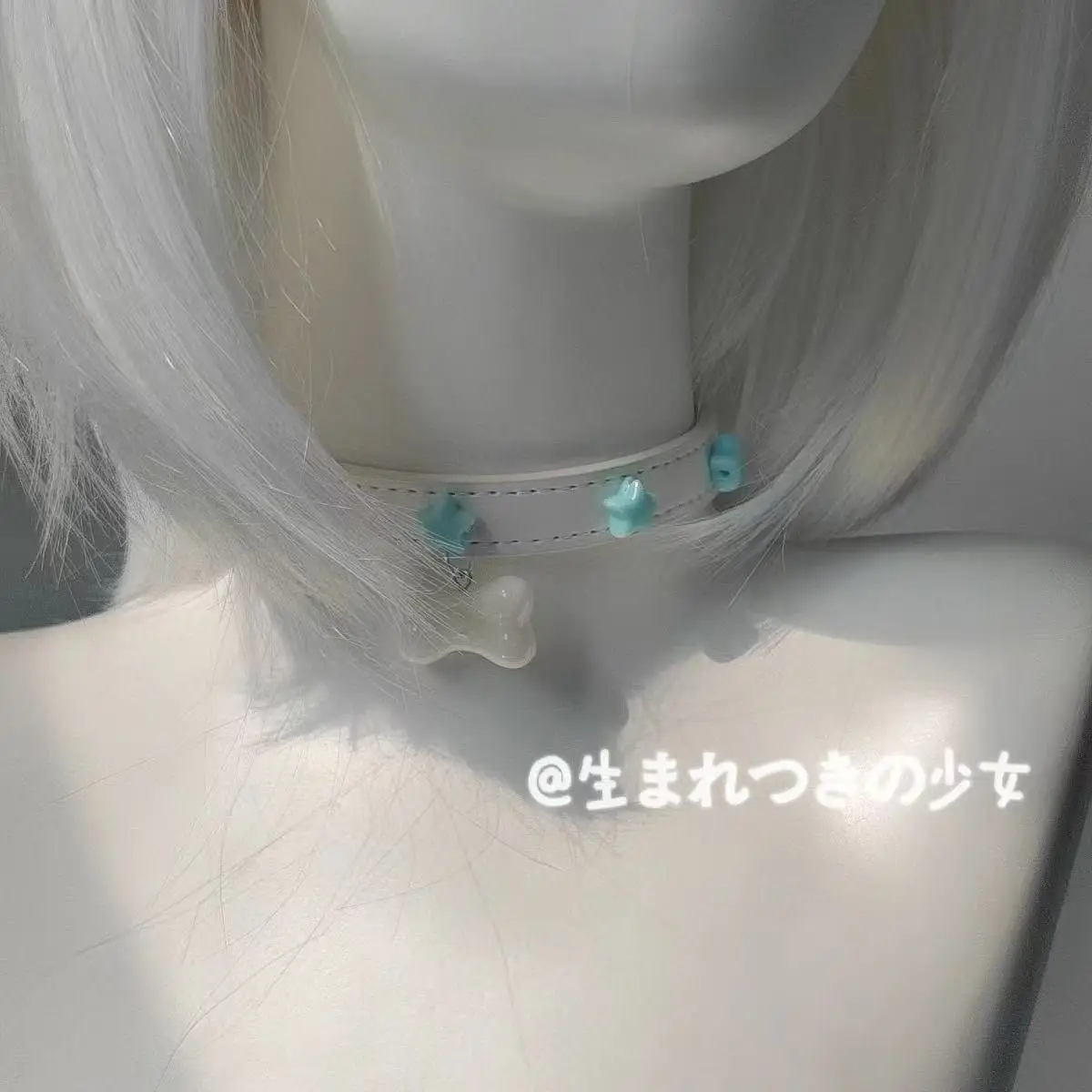 Süßer, cooler, niedlicher Knochen-Halsreif für Paare, personalisierter Choker, Spicy-Girl-Halsband, Punk-Hundehalskette – Detail 4