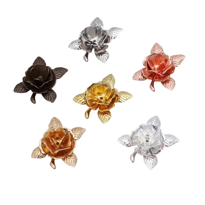 

BoYuTe (50 шт./лот) 20 мм металлические латунные розы материалы ручной работы DIY ювелирные аксессуары оптом