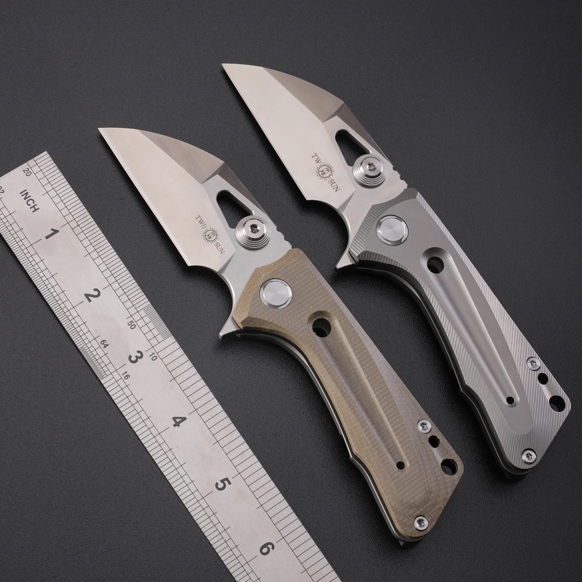 TWOSUN TS138 Folding Knife Pocketknife Steel Blade Coltello Camping Cutting Tool Outdoor Camping Hunting  EDC Pocket Hand Tool