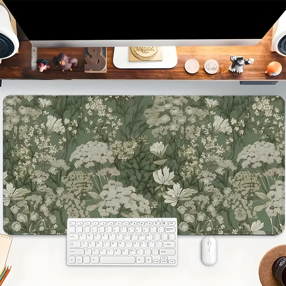 Tapis de souris artisanal fleurs sauvages Kawaii tapis de souris tapis de souris tapis de bureau Anime fille tapis de bureau PC décoration jeu PC accessoires