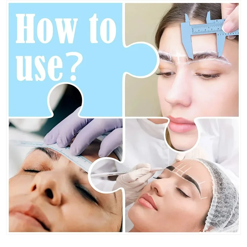 10Pcs Einweg Sterilisiert Paket Mit Lineal Medizinische Chirurgie Permanent Make-Up Körper Tattoo Piercing Scribe Haut Marker Stift – Detail 4