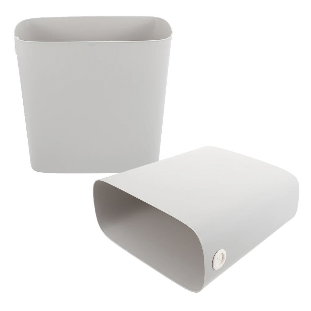 

2Pcs Slim Plastic Trash Can Large Capacity Narrow Garbage Bin for Bathroom Bedroom Office Home Waste Storage Slim Trash Can