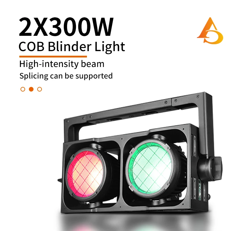 AICPOSE DMX 2x300w Blinder COB RGBW Waterproof Splicable LED Bar Dance Floor DJ Lighting Waterproof Stage