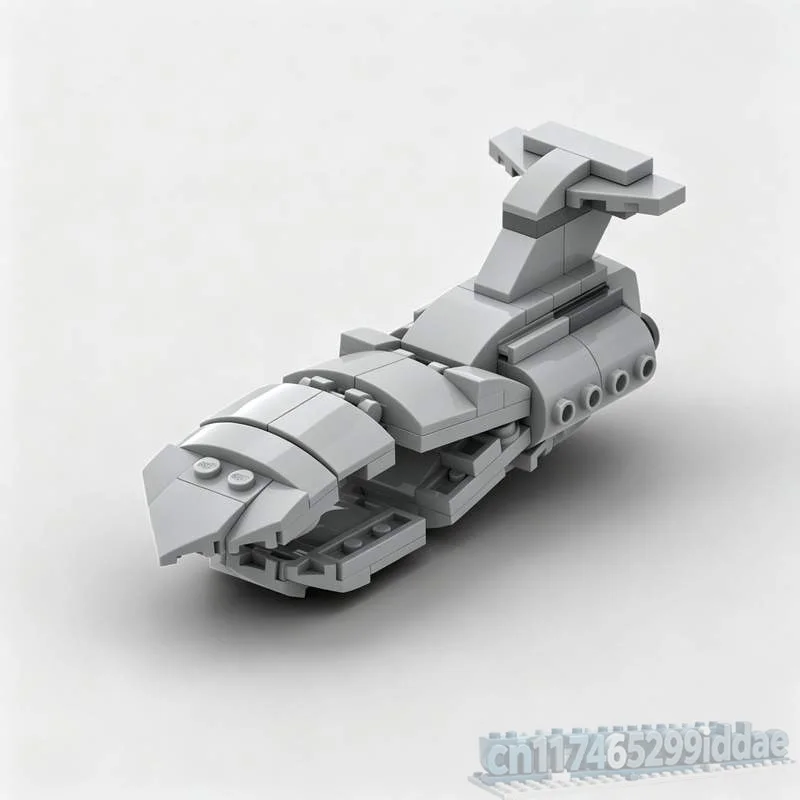 105PCS Interdictor Class Cruiser Leviathan Sci-Fi Space Ship Model Custom Puzzle Building Blocks DIY Creative Assembly Toy Gift
