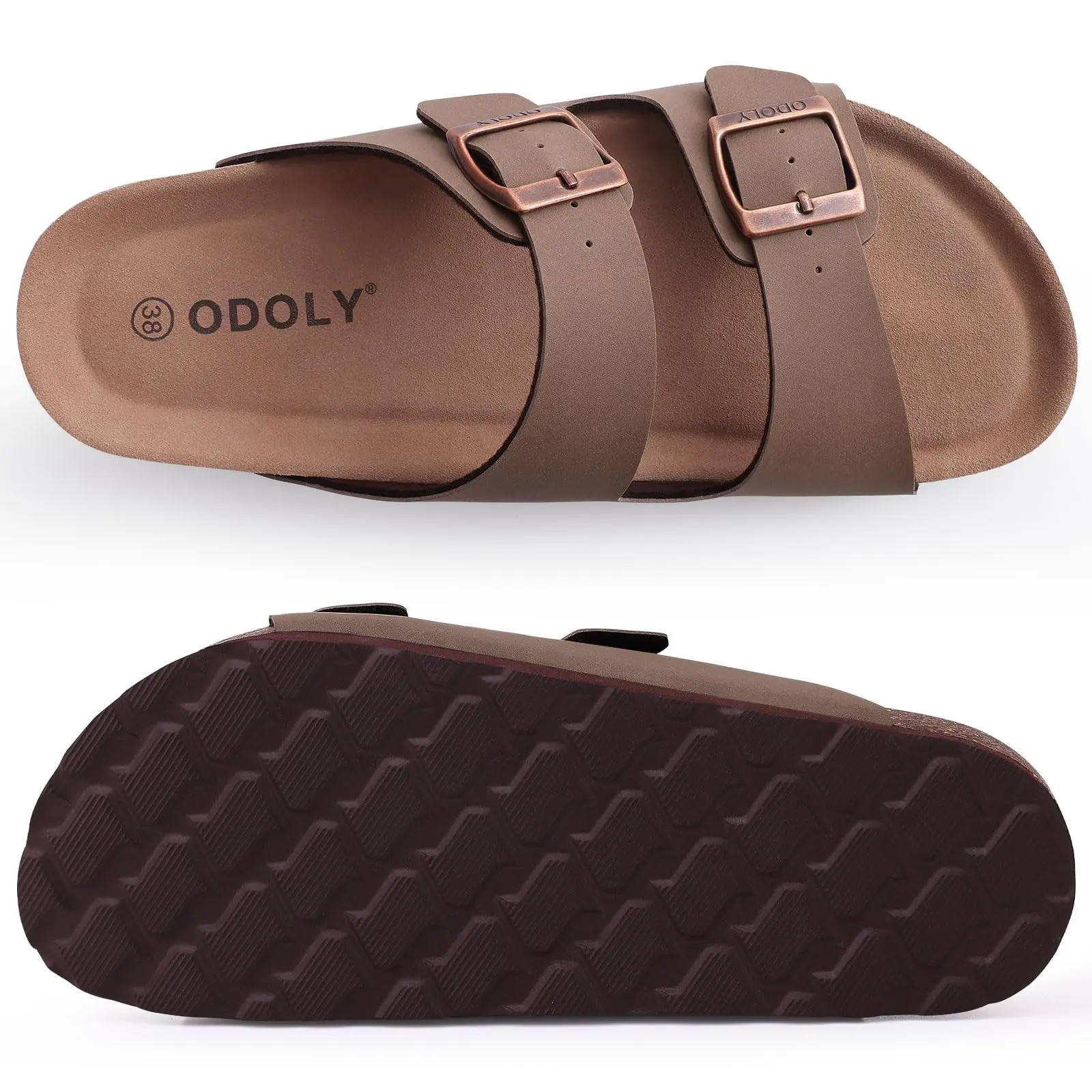Shevalues Cork Clogs Slippers For Women Men Classic Suede Summer Sandals With Arch Support Fashion Cork Orthopetic Beach Shoes image 3