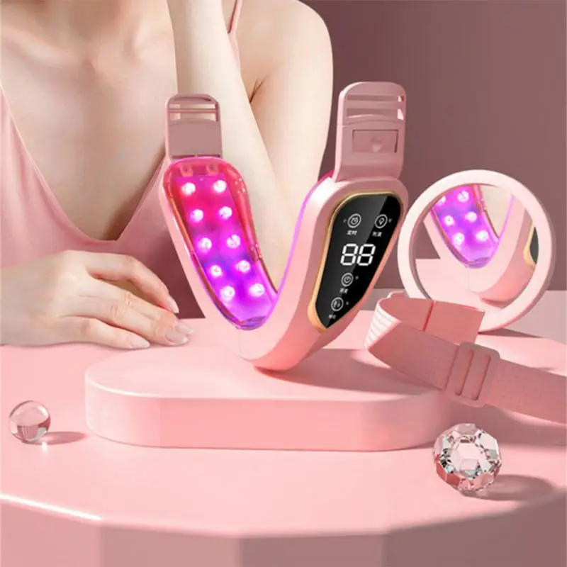 Appareil de Lifting du Visage à LED, Thérapie Photonique, Ohio eur à Vibrations Amincissant, Double Menton V, en Forme de Visage, Machine à Ceinture pour Joues