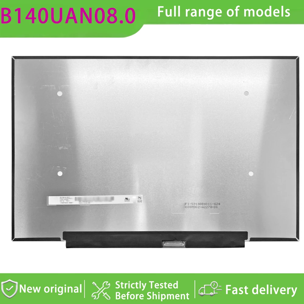 B140UAN08.0 14.0 Inch Wuxga 16 10 Aspect Ratio Ips Grade Lcd Display Panel Matte Non-touch  for Laptop Assembly Replacement
