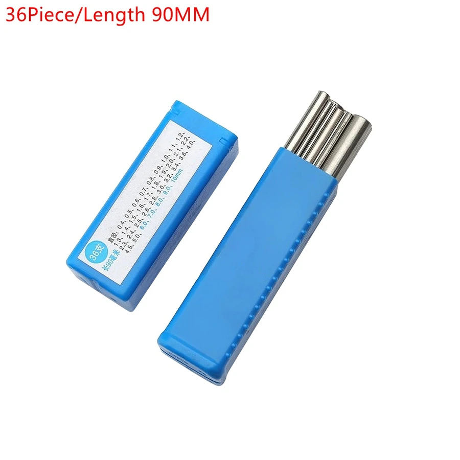 30/36 Piece Solid Wire Core Stick Roll Mandrel Stainless Steel Jewelry Making Tool Hollow Coil Forming Rod For Jewelry Beading