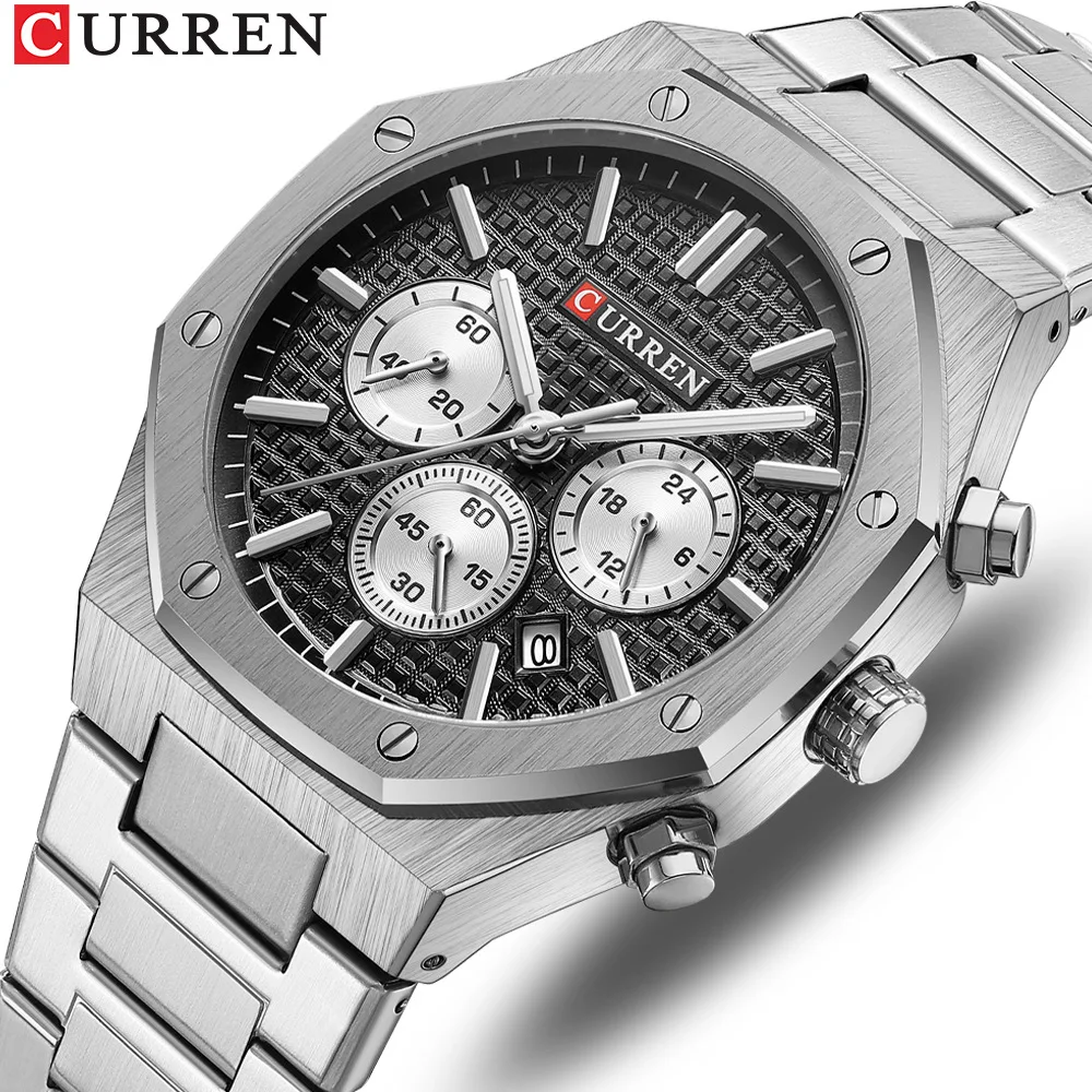 CURREN 8440 Men Quartz Watch Business Militray Wristwatch Chronograph Casual Fashion Luxury Clock for Male Relogio Masculino