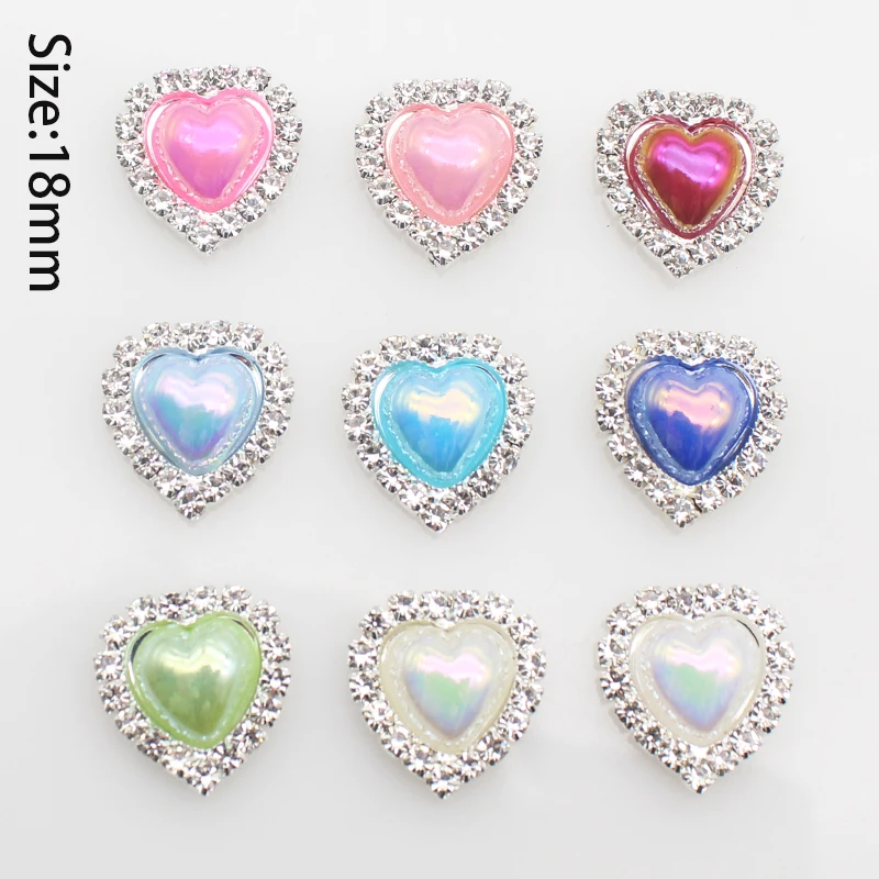 DIY Colorful Pearl Love Jewelry Flat Bottom Decal Wedding Party Gift Box Invitation Card Ribbon Packaging Material Accessories