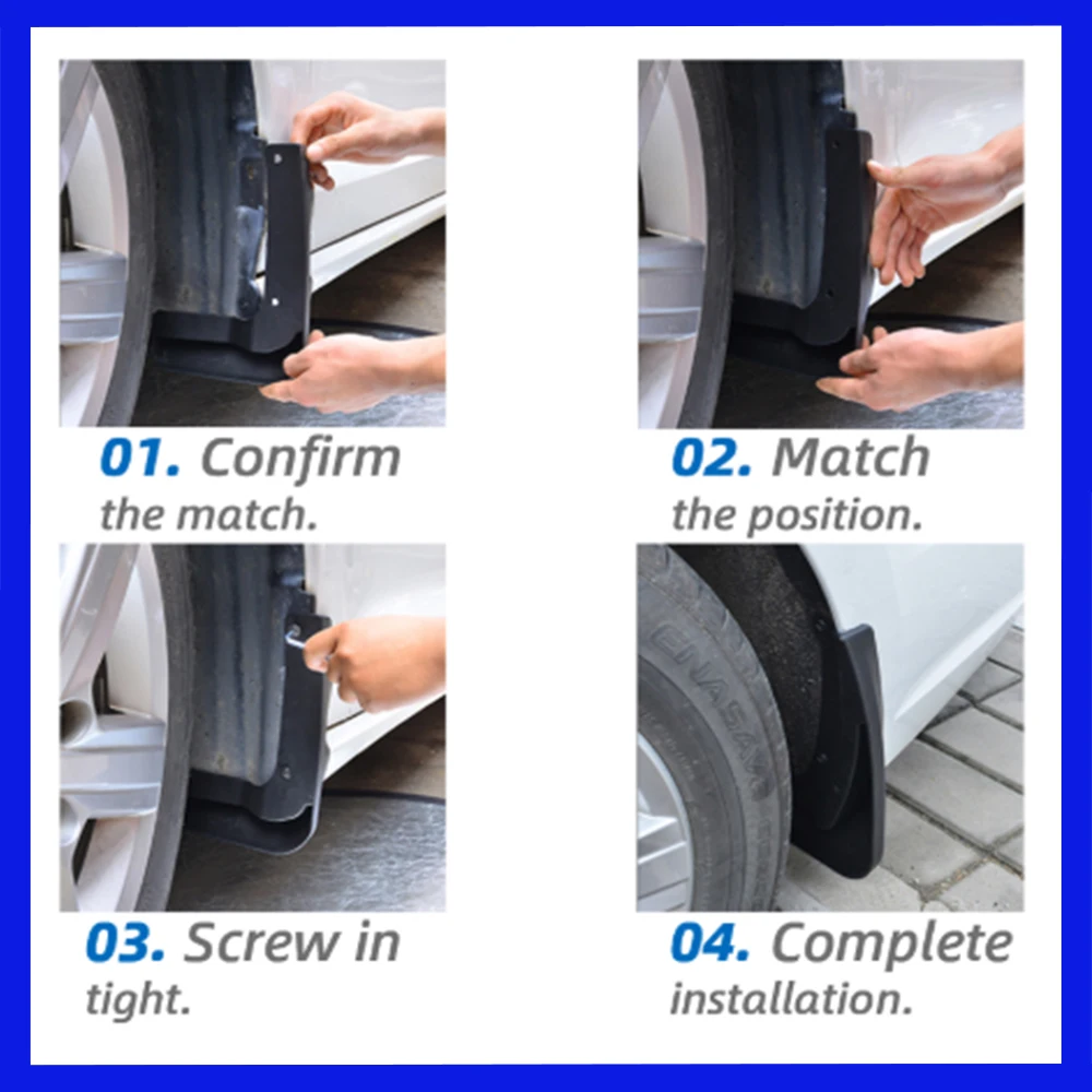 Mudguards for Toyota RAV4 RAV 4 XA40 40 2013~2018 2014 2015 2016 2017  Car Accessories Mudflap Fender Auto Replacement Parts