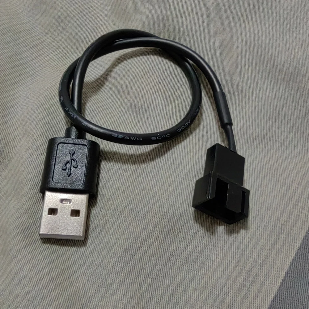 USB To 4Pin/3Pin Computer Fan Adapter Cable 5V Power Cable Connector 3pin or 4pin Fan To USB Adapter