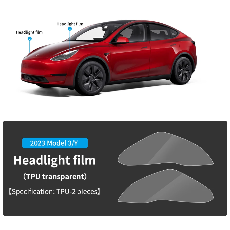 

Car Door Triangle Protective Film for Tesla Model Y 3 Transparent TPU Transparent Refit Sticker Paint Protection Body Protective
