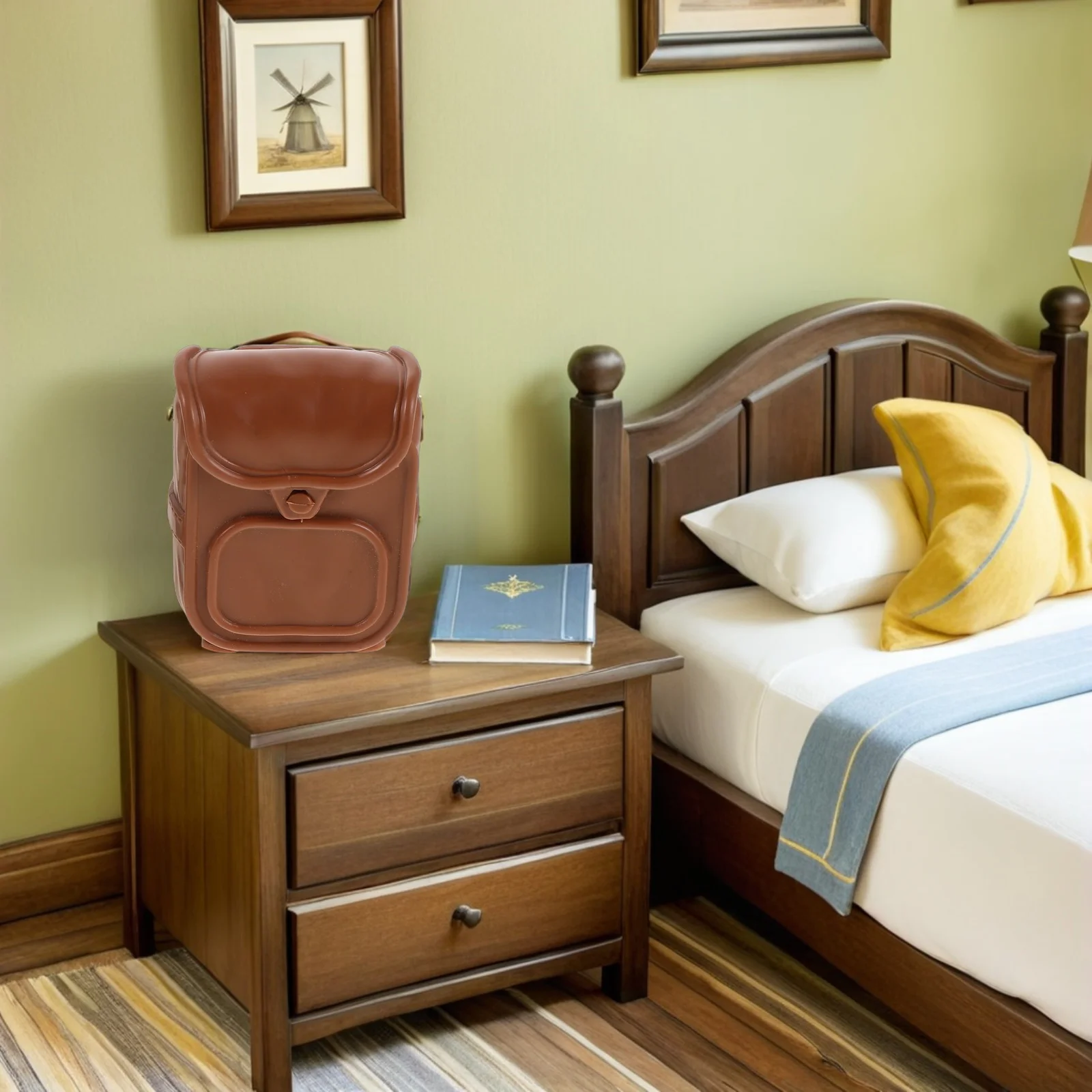 2 قطعة حقائب كتف صغيرة حقائب مدرسية جديدة ملحقات اللعب التظاهري حزام قابل للتعديل دعائم بيت الدمى المصغرة #4