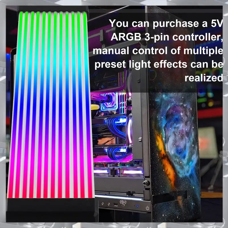 Hot Selling-RGB LED Strip ARGB Sync Board For Computer Power Supply GPU Graphics Card Cable Case Neon Line Graphics Card,RGB LED