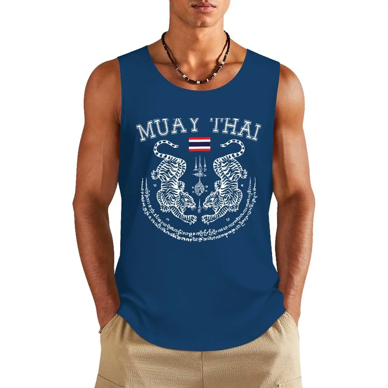 Hot Sale Muay Thai Men Kickboxing Sports Vest Summer Breathable Man Tank Top Gym Fitness Sleeveless T-shirt Vest Tops
