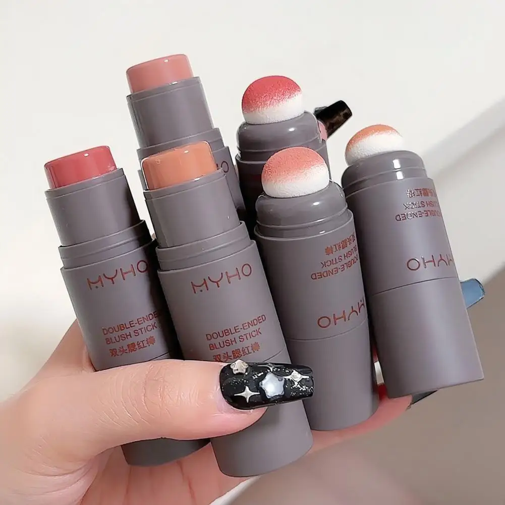 Mehrzweck-Rouge-Stick Langlebiger Doppelend-Rouge-Stick für müheloses Gesichts-Make-up Leichte, einfache Anwendung verbergen