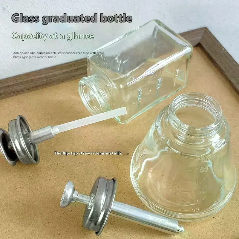 مضخة ضغط سائلة فارغة لتخزين الأظافر، موزع زجاجات زجاجية قابلة لإعادة الملء، مزيل طلاء الأظافر، أدوات مكياج مانيكير #5