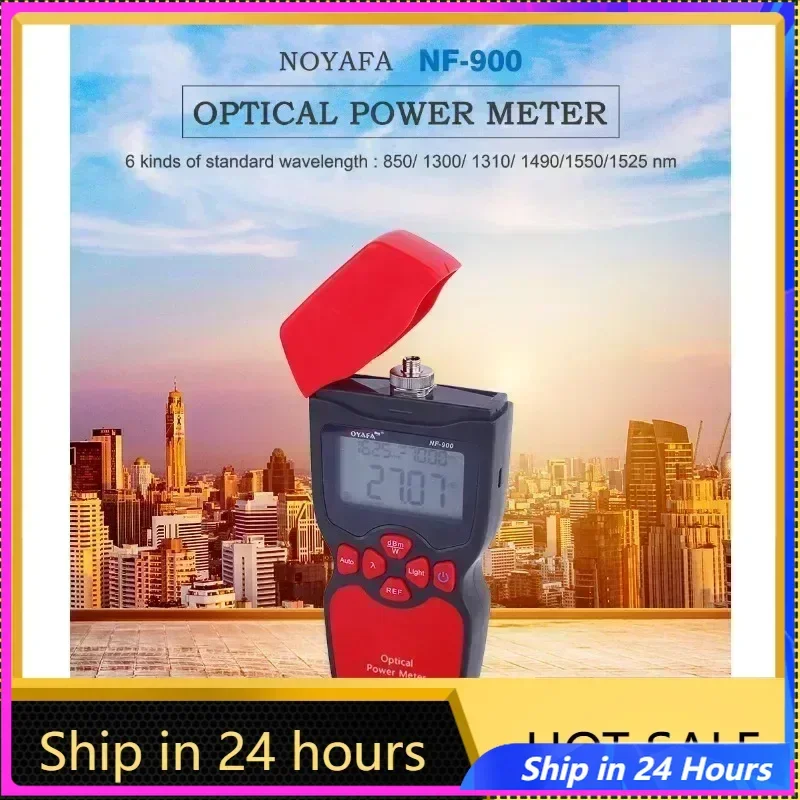 

Hot Sales Handheld Optical Power Meter FANYUE NF-900 High Precision Fiber Tester Detector Supports 6 Wavelengths 800-1700nm Te