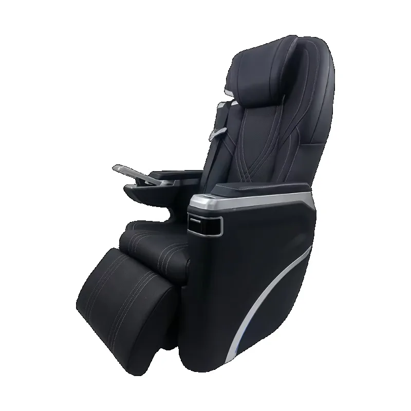 Auto Electric Luxury Refitting Seat With Table Touch Screen Bar Seat Business Car Van Seat