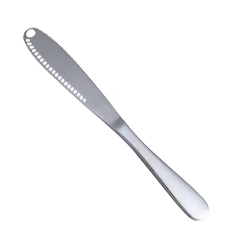 1pc Stainless Steel Butter Knife Tableware Cheese with Holes Spread Cream Knife Bread Jam Knife Cheese Butter Knife
