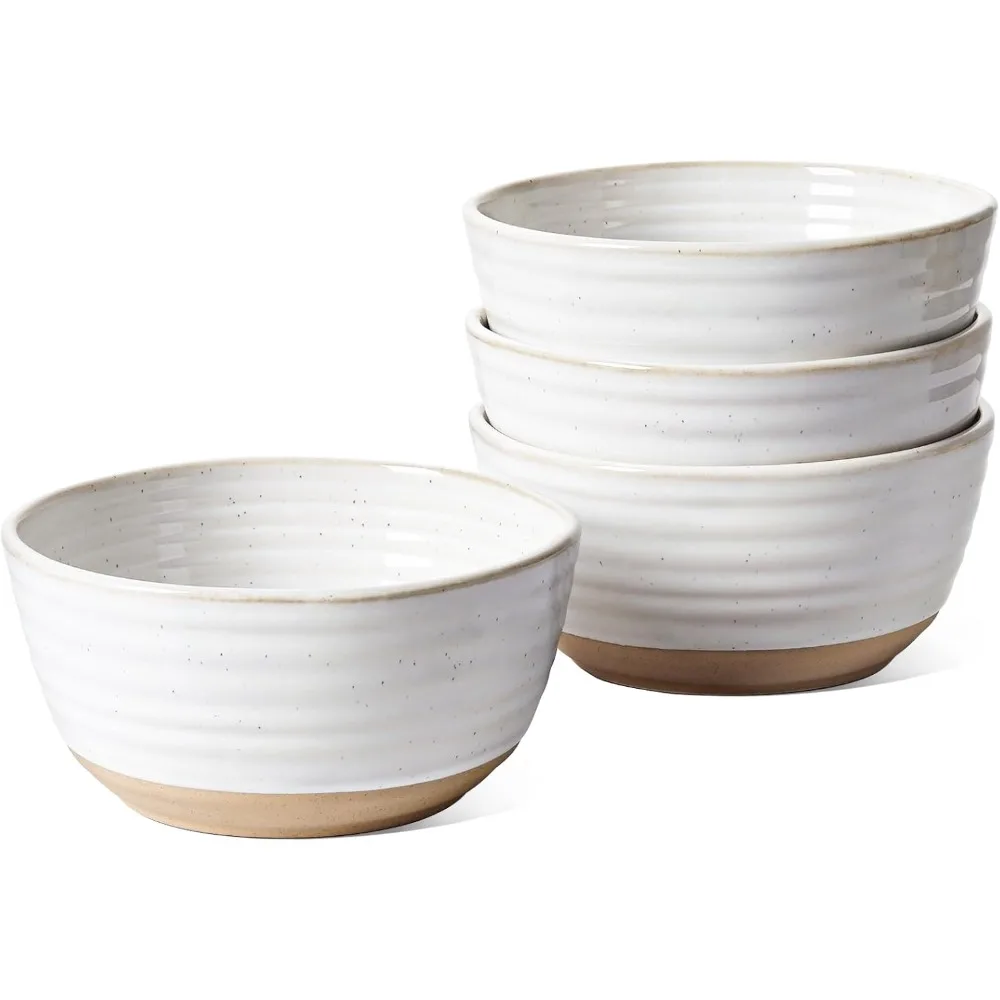 

Soup bowls 28 oz, Ceramic Cereal Bowl for Kitchen, Stoneware Bowl for Pho, Chip, Fruit, Salad, Noodle, Ramen, Housewarming Pres