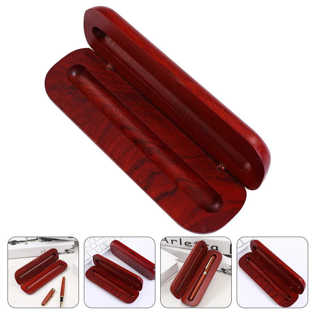 

Lead Pencils Storage Container Wooden Dispenser for Classroom Decorative Organizer Containers Single Display Case Man
