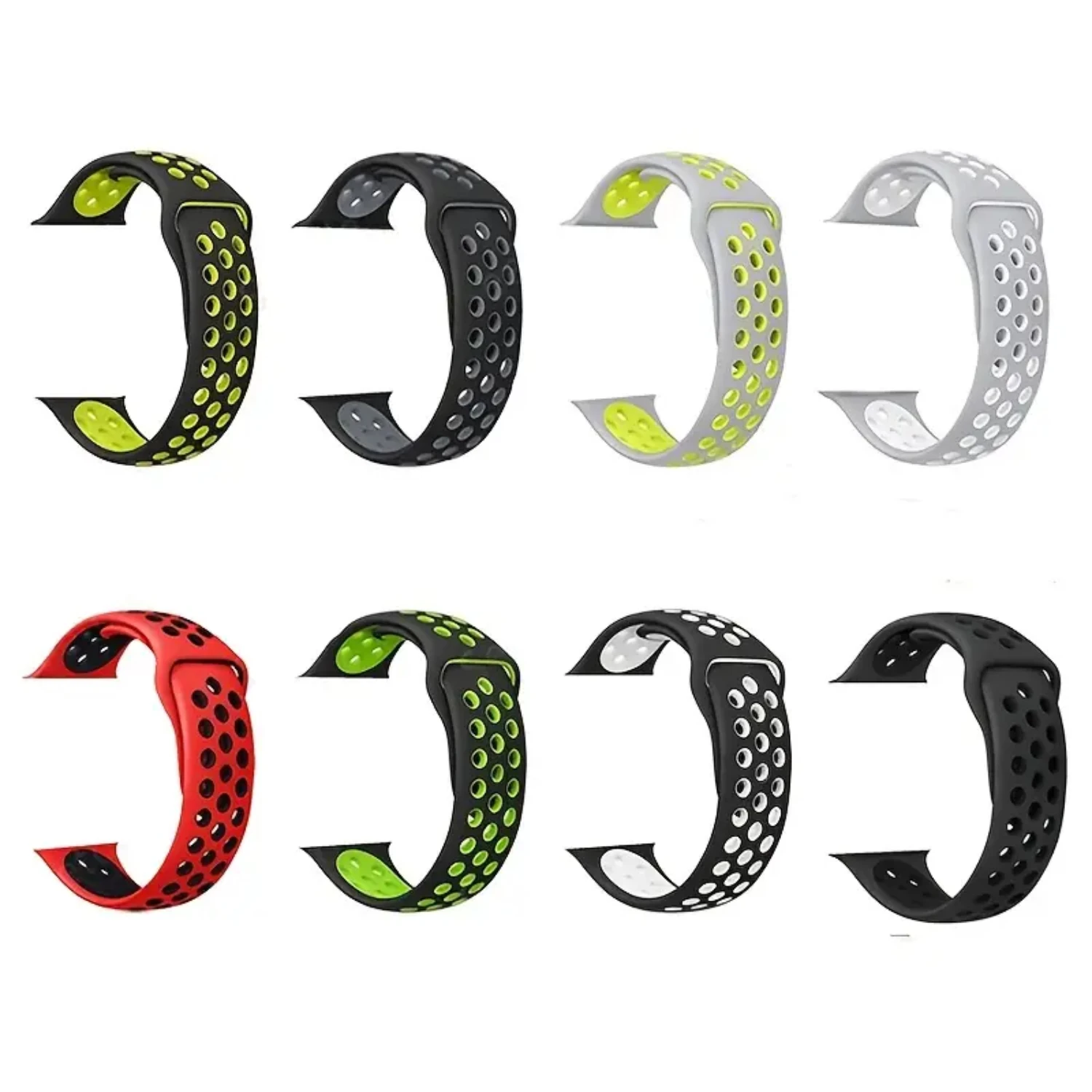 Sport Silicone Wristband Men Women Replacement Band For,iWatch, Band Series 6 5 4 3 2 1 SE