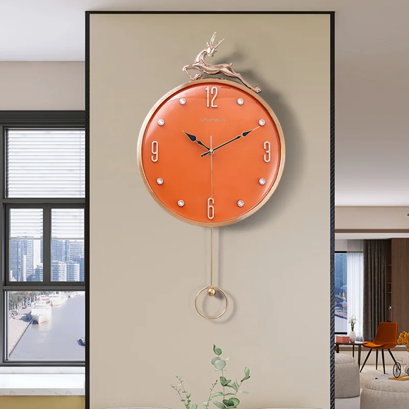 Battery Operated Wall Clock Nordic Bedroom Living Room Wall Clock Modern Design Horloge Murale Numerique Room Decoration