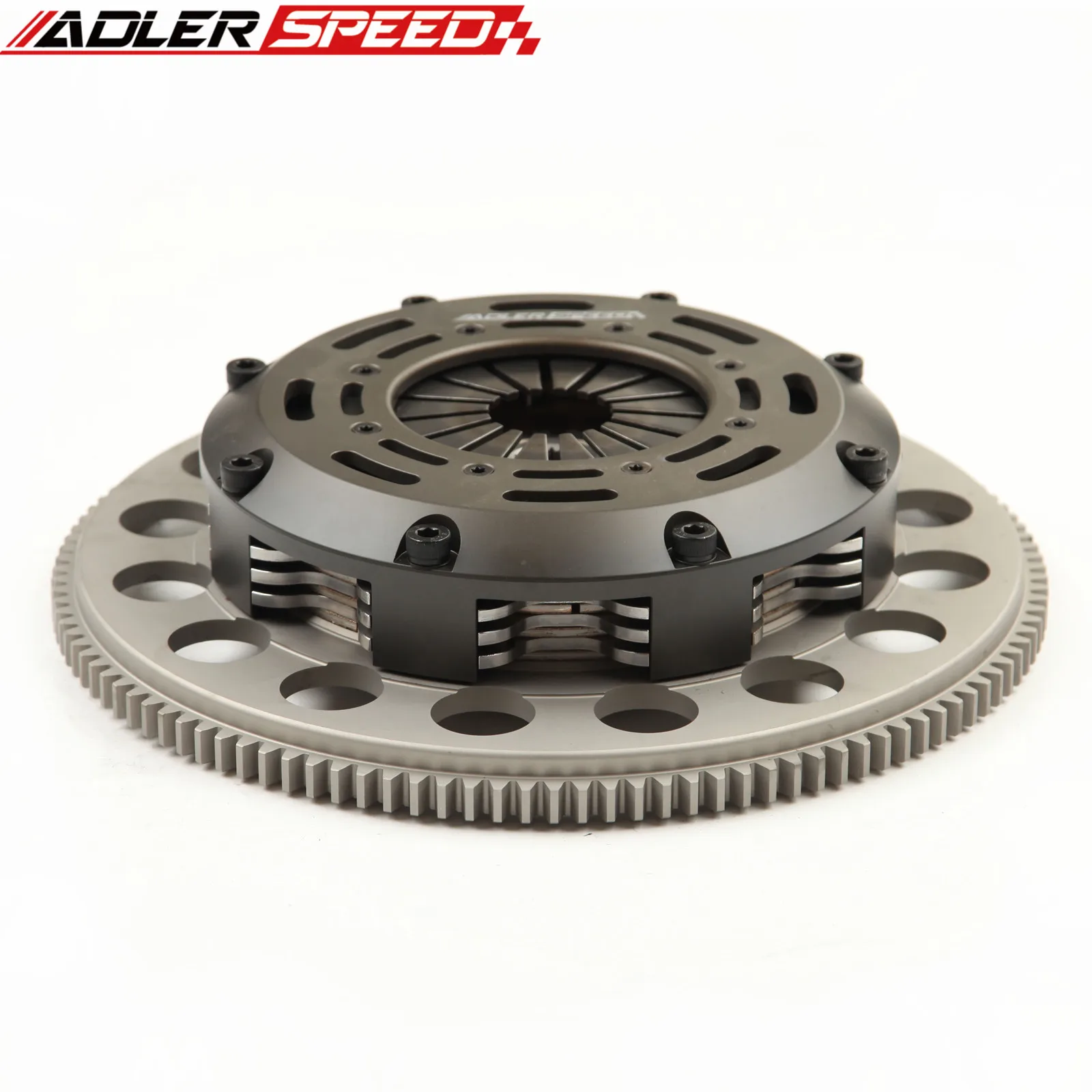 

ADLERSPEED RACING CLUTCH TRIPLE DISC + FLYWHEEL KIT FOR 89-1999 NISSAN 240SX 2.4L BASE LE SE KA24DE KA24E