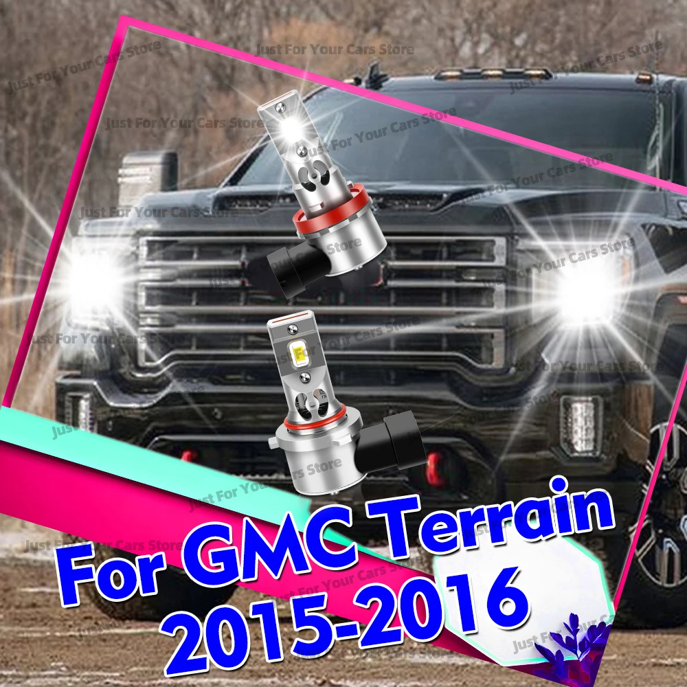 

2/4x Bright White 6000K LED Headlight Bulbs 30000LM For GMC Terrain 2015 2016 Auto Front High Low Beam 12V Wireless Head Lamps