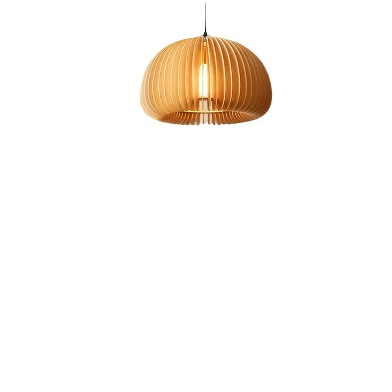 

Restaurant chandelier, bedroom bedside wabi-sabi wind creative inn homestay study medieval pumpkin lamp