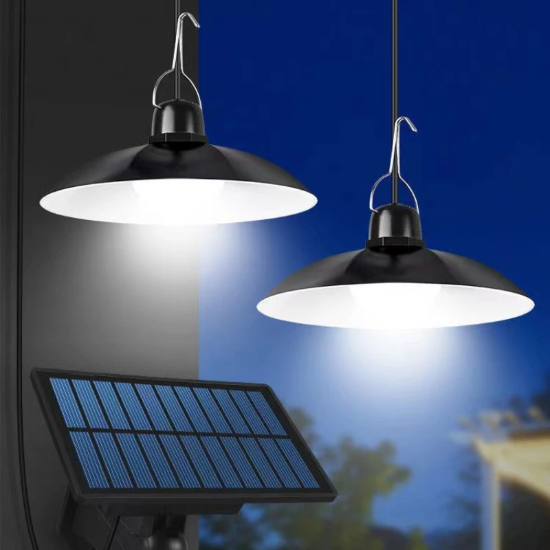 Solar Led Lights for Outdoor Garden Portable Split Solar Chandelier Garden Light Camping Tent Lamp Remote Waterproof Lights