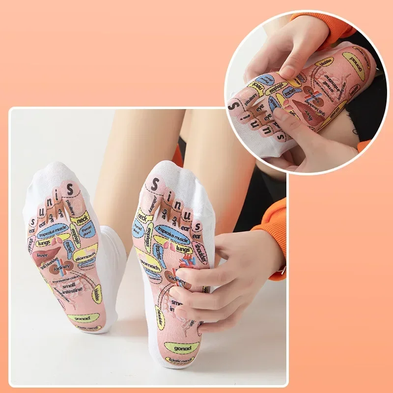 Foot Massage Acupoint Map Socks