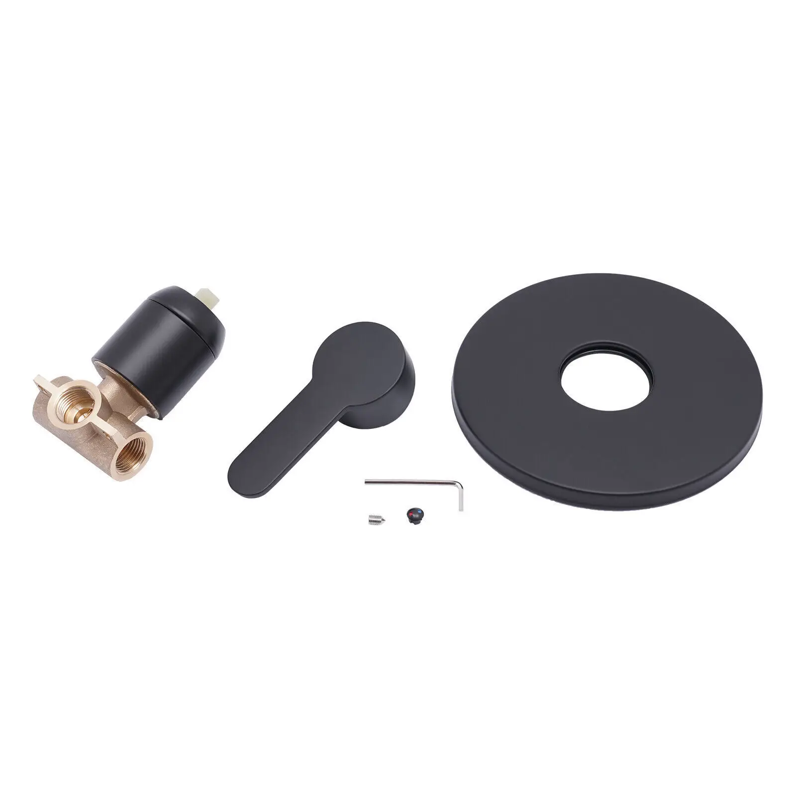 G1/2 ''صمام التحكم في صنبور الدش، خلاط حمام مثبت على الحائط، صنبور مياه الحمام، ساخن وبارد