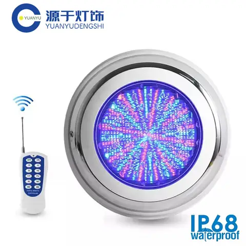 LED Swimming Pool Lamp AC12V Stainless Steel WaterProof 12W 18W 25W 35W 54W Underwater Remote Control RGB Lamps