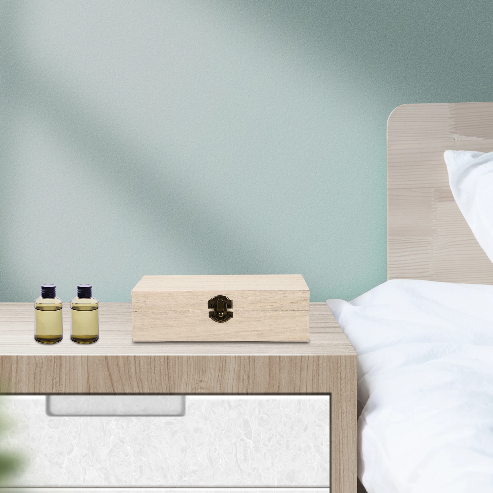 

Essential Oil Storage Box Bottle Holder ganizer Protective Pine Wood Case for Aromatherapy Long Lasting Durability