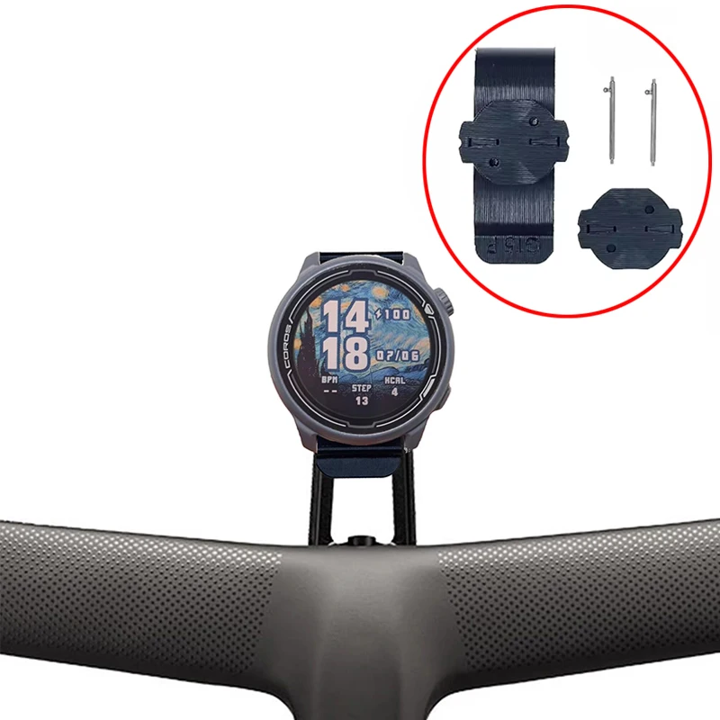 For COROS APEX/PACE/VERTIX/NOMAD Quick-release Bike Watch Mount Adapter Toughness Convertible Stand Compatible with Garmin Base