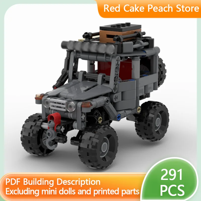 

Модель городской автомобиль MOC, строительные кирпичи, маленький FJ40, внедорожник, модульная технология, детские праздничные подарки, сборные игрушки, костюм