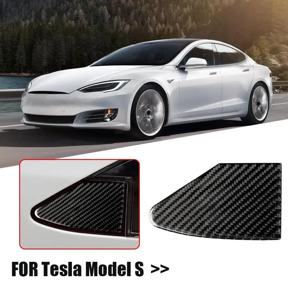 

Car Charging Port Panel Decorative Sticker Real Carbon Fiber Auto Charging Port Panel Sticker for Tesla Model S Accessories