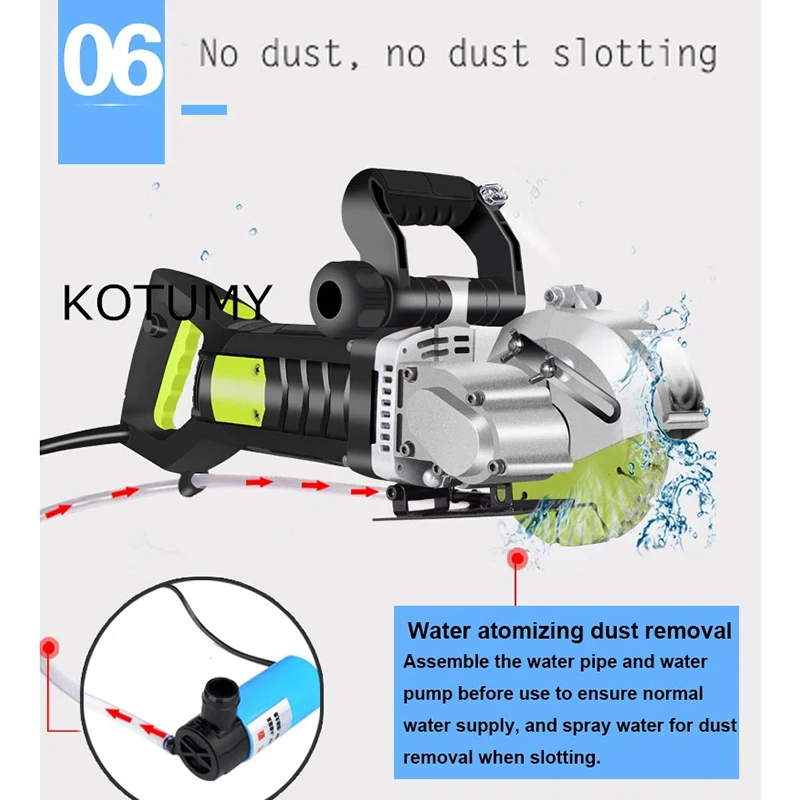 Electric Wall Chaser Handheld Laser Slotting Machine Brick Wall Cutting Machine Concrete Groove Slotting Machine 220V