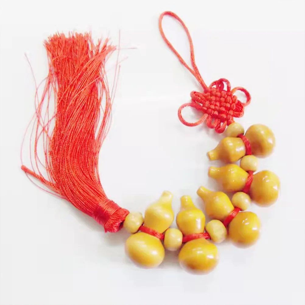 

2pcs Peach Wood Traditional Chinese Hanging Decor Festival Red Spring Festival Ornament New Year Supply Party Lantern