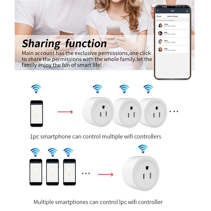 -AT52 Zigbee Control de voz inteligente 16A con monitoreo de energía y función de sincronización para Alexa Google US Plug