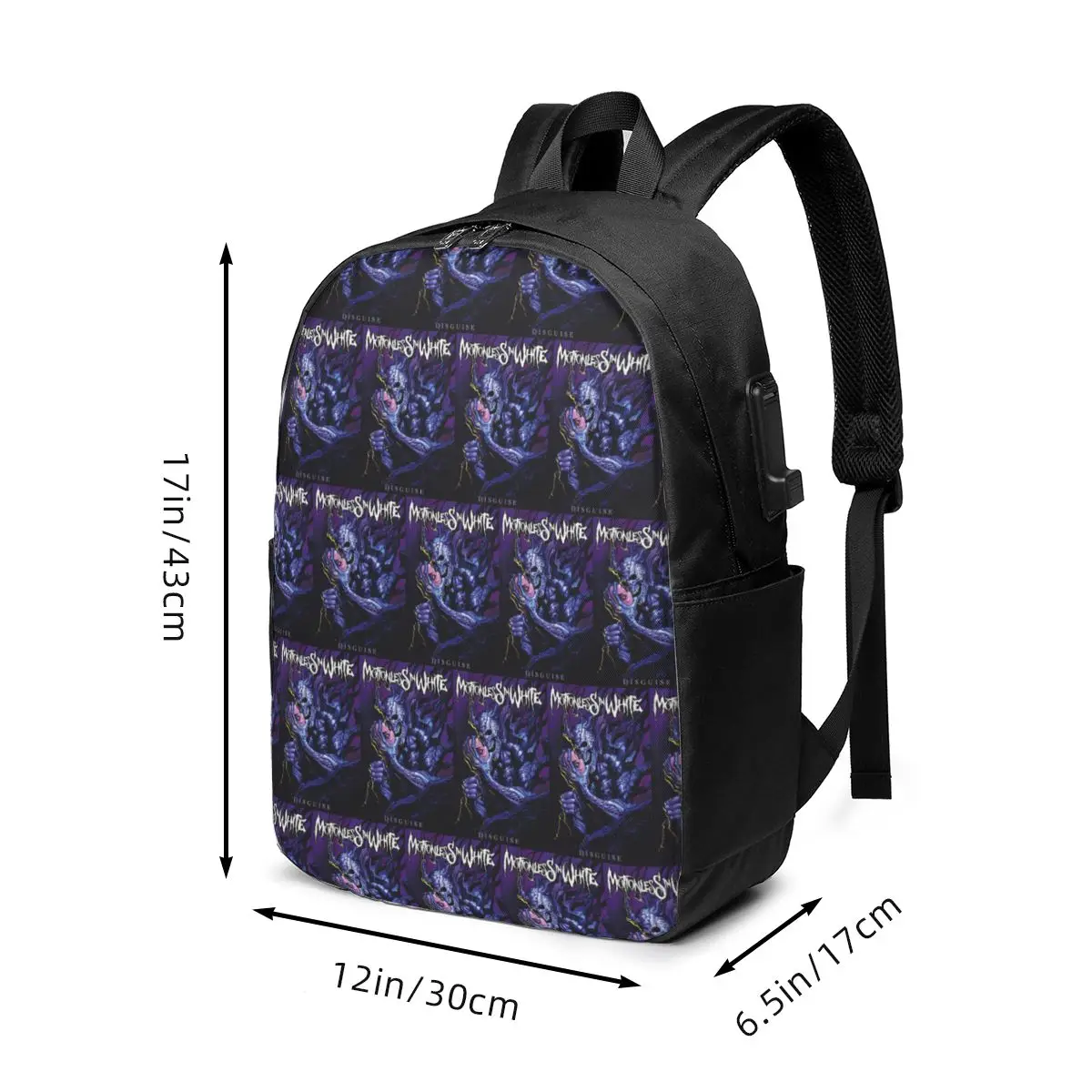 Motionless In White Backpack Travel Notebook Bag Computer College Student School Bag Laptop Shoulder Bags for Men Women view 5