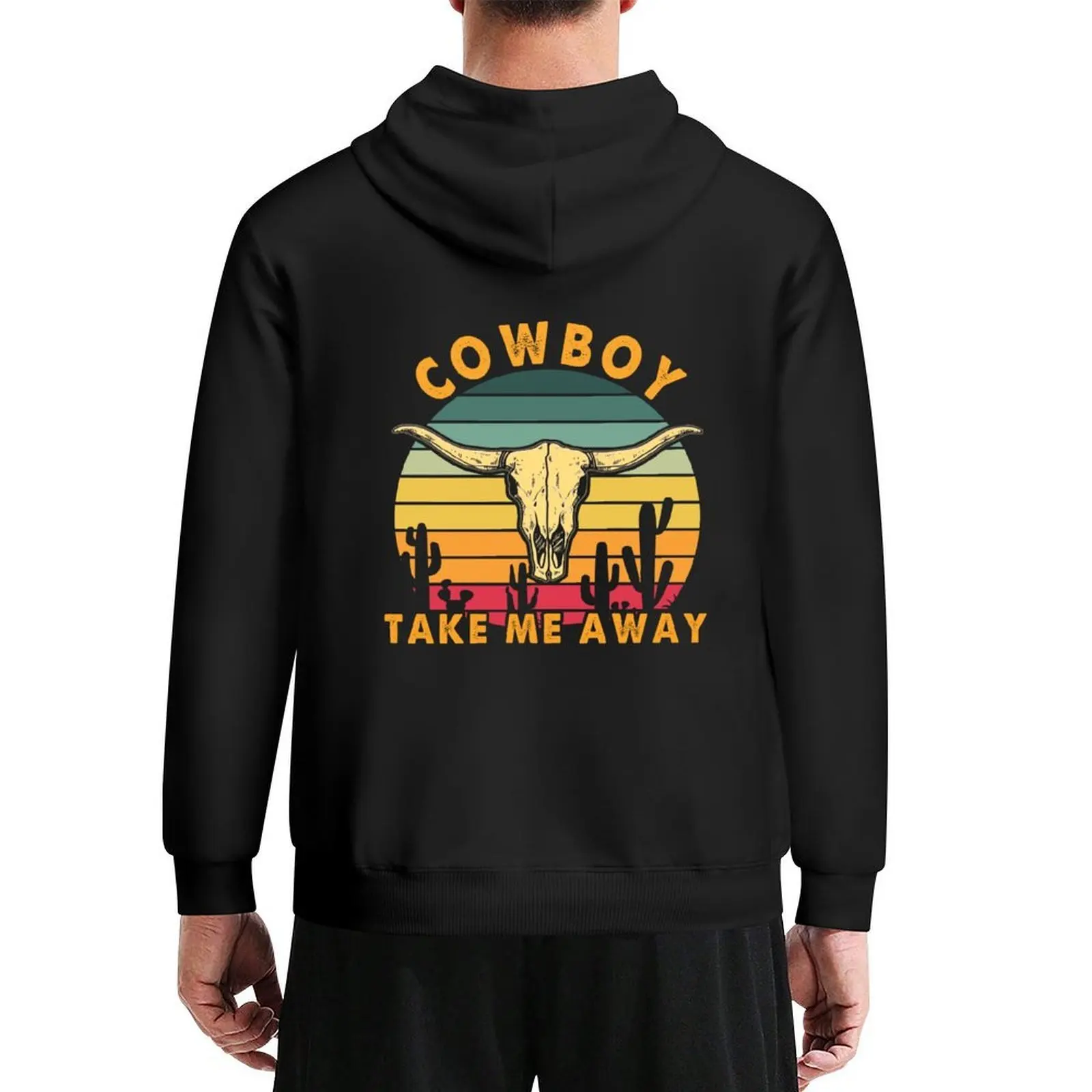 

Cowboy Take Me Away Country Western Hoodie aesthetic clothing japanese style korean style clothes autumn clothes man hoodie
